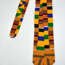 Handcrafted African Kente Tie & Handkerchief Set