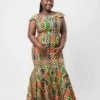 Kadiatou Kente African Silhouette Dress
