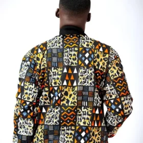 Kitoko African Kente Print Bomber Jacket 2