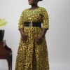 Mirembe African Ankara Print Quarter Sleeve Dress 3