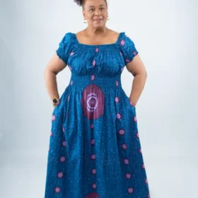 Stay Cool, Confident, And Stylish in Our African Print Maxi Dress.