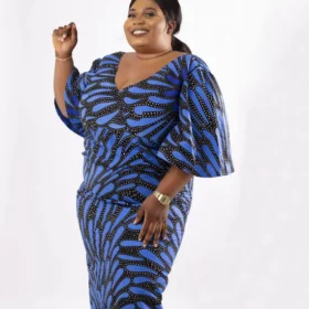 This Narissa Blue African Print Maxi Dress is a Perfect for Your Closet.