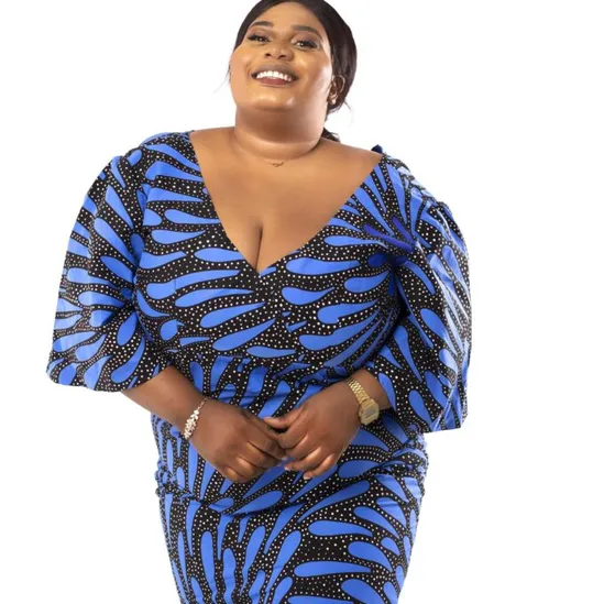 This Narissa Blue African Print Maxi Dress is a Perfect for Your Closet 3