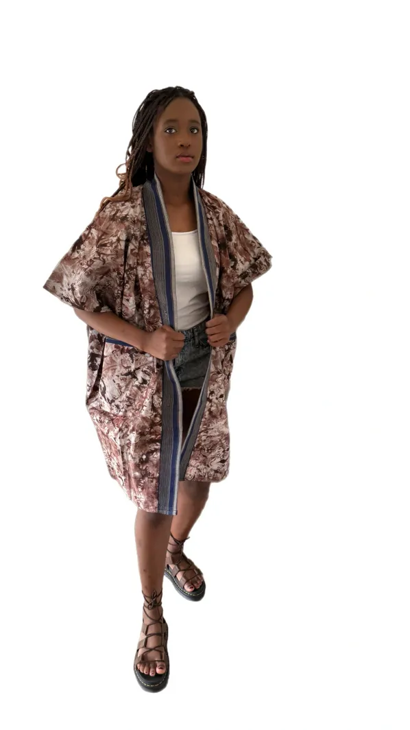 Adire Heritage Kimono - Image 2