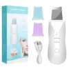 Rechargeable Ultrasonic Facial Skin Scrubber – Deep Pore Cleanser, Blackhead Remover & Collagen Stimulator with USB Charging