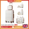 KONO Luggage Set – Hard Shell Suitcases with Spinner Wheels & Travel Bags, 20/24/28 Inch, 2/4/6-Piece Options
