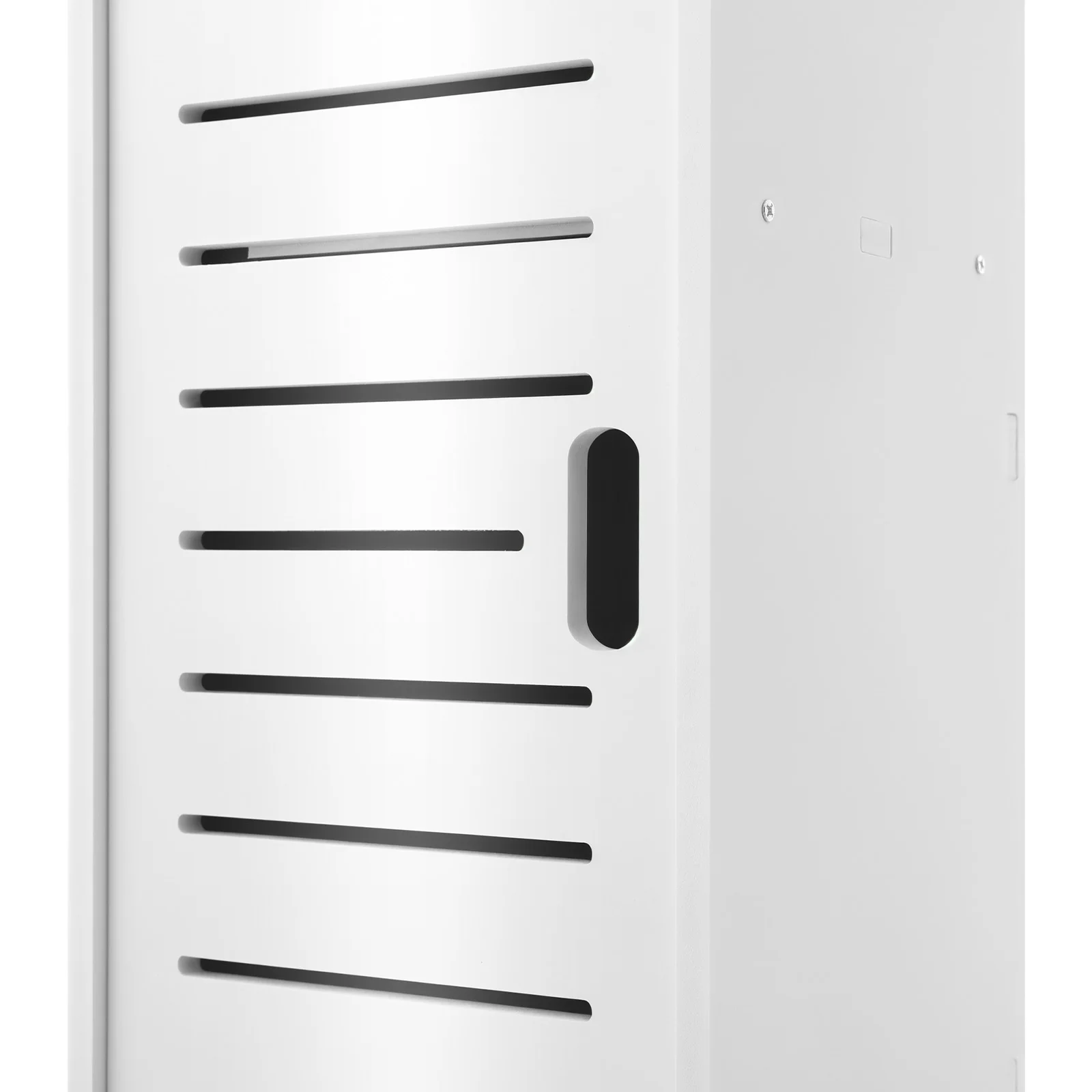 Wooden Standing Bathroom Cabinet with Adjustable Narrow Toilet Sideboard Shelves - Image 3