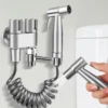 Handheld Stainless Steel Bidet Sprayer Set for Bathroom Hygiene