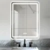 50x70cm Rectangular LED Bathroom Vanity Mirror with Dimmable Lights