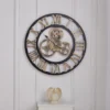 Gold 58cm Industrial Large Retro Silent Wall Clock