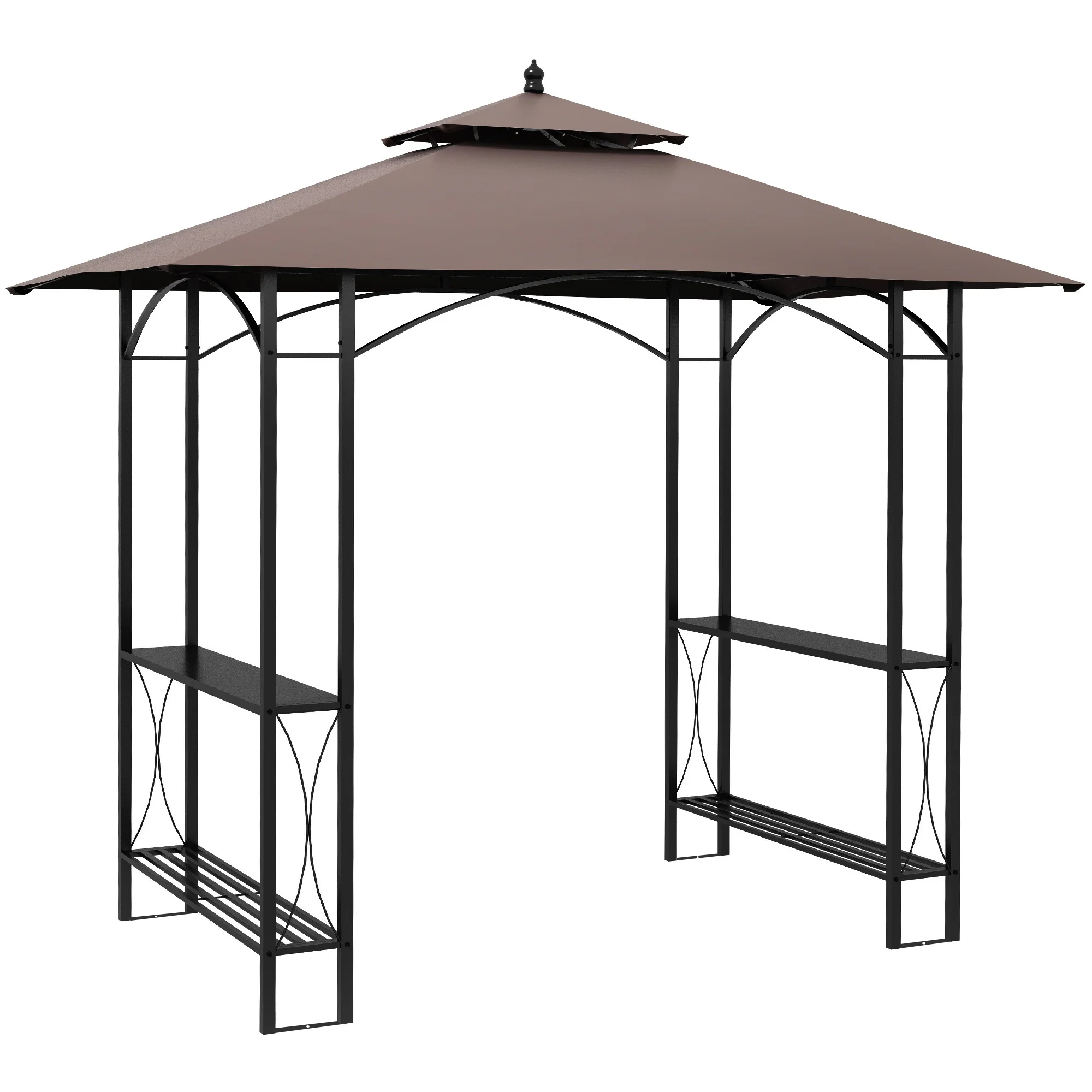 Outsunny Coffee BBQ Tent Canopy Patio Outdoor Awning Shelter