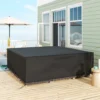 Outsunny Large Patio Furniture Cover 600D Waterproof Black